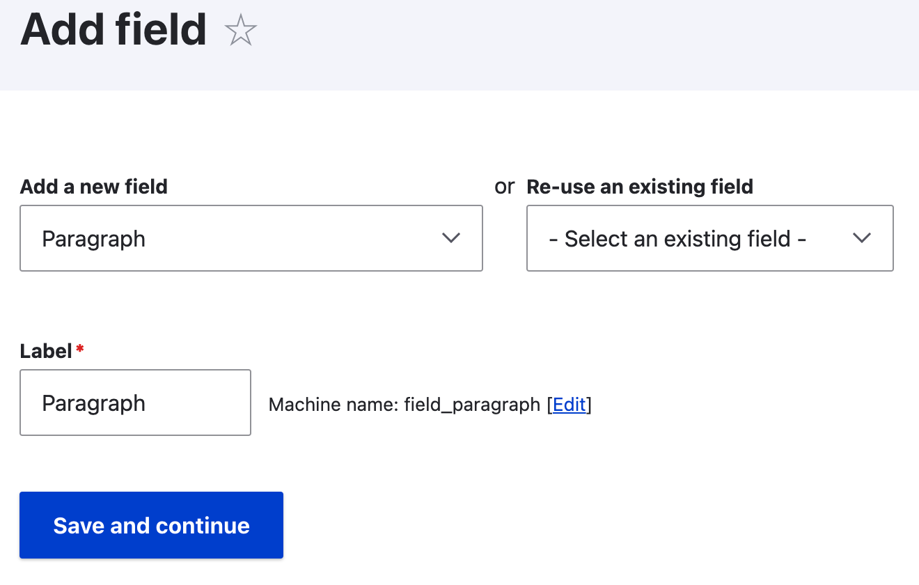 add field