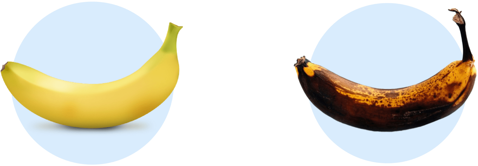 banana vs rotten banana