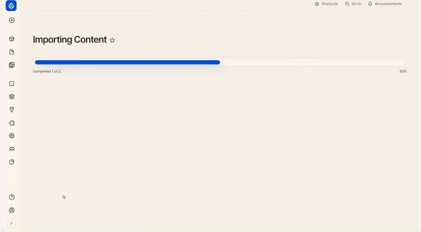 import content