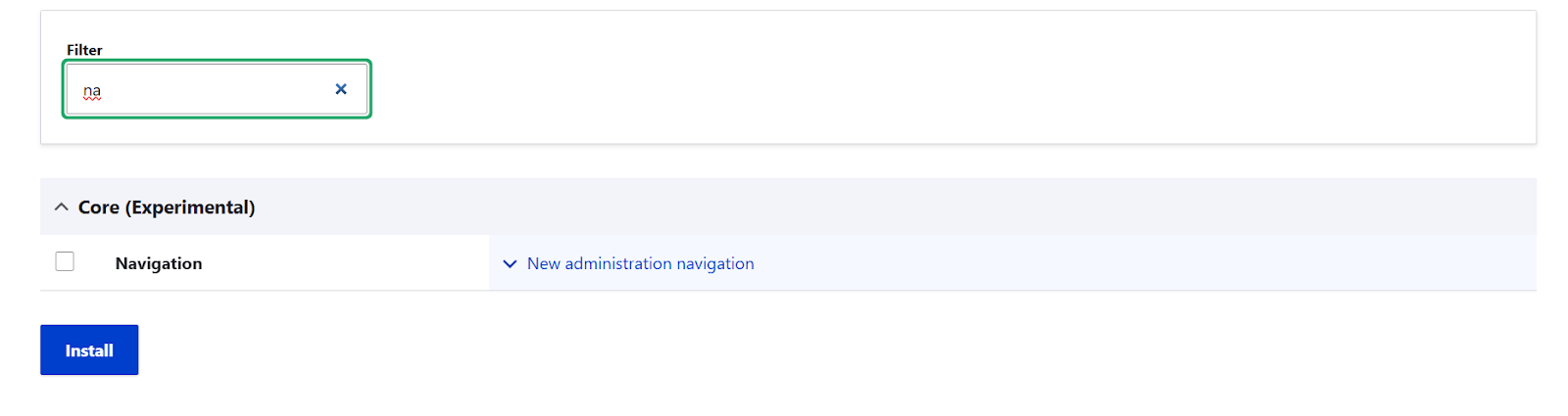 enable navigation module