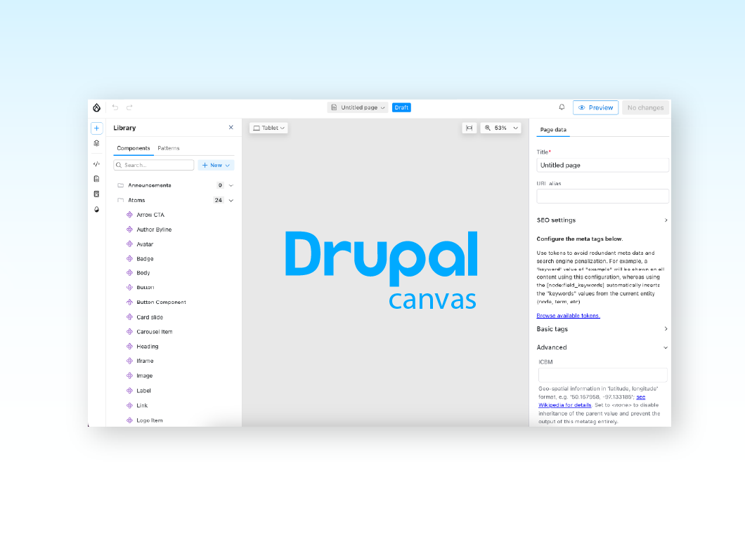 Getting started with Drupal Canvas: A frontend developer's first look