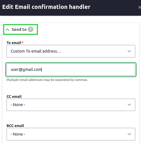 Confirmation Handler