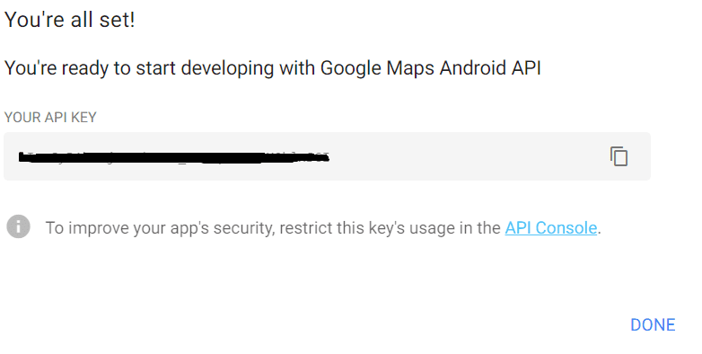Google Maps Android API Key