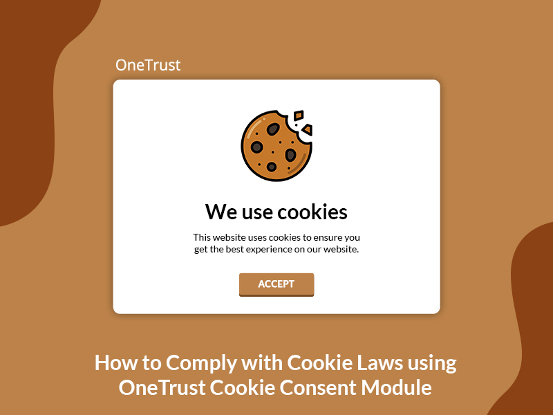 Complying with cookie laws with one trust cookie banner