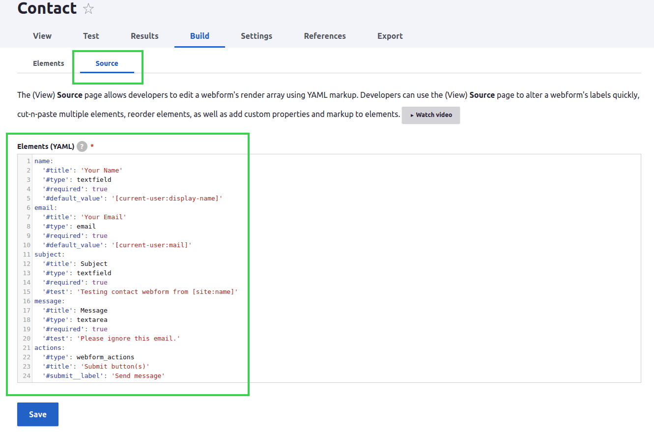 YAML Source Code