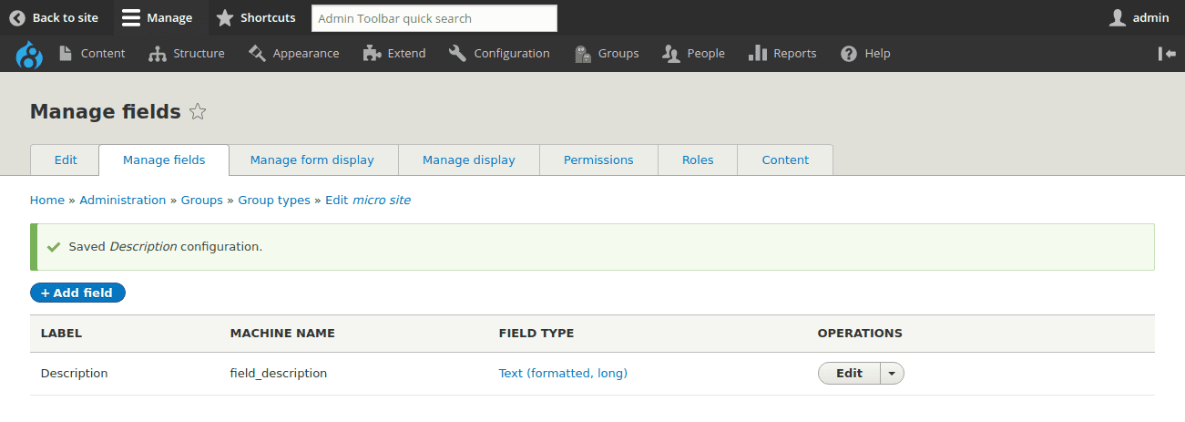 add field