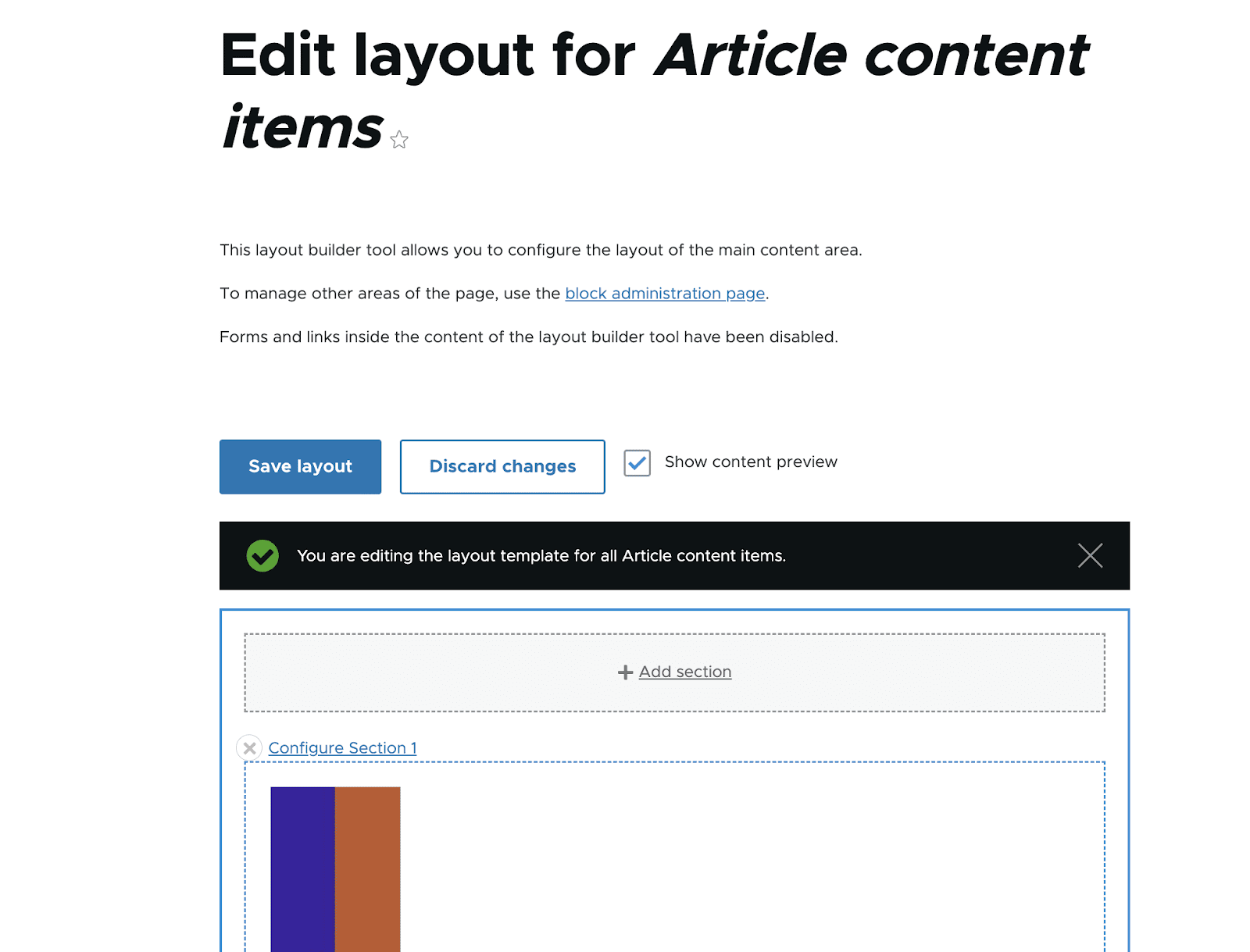 article content items