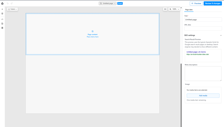 canvas interface