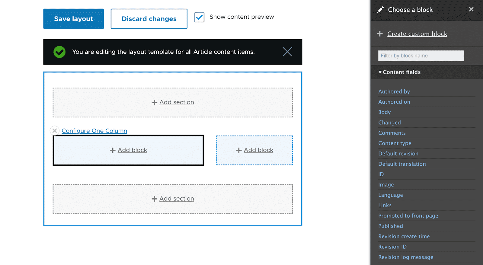 choose block