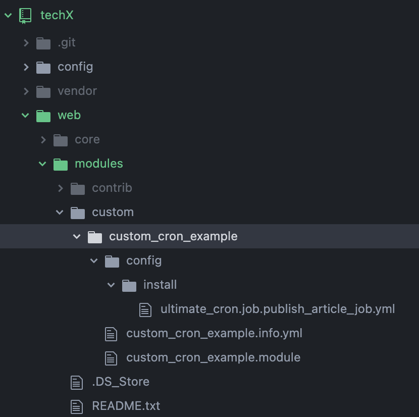 configure custom cron jobs