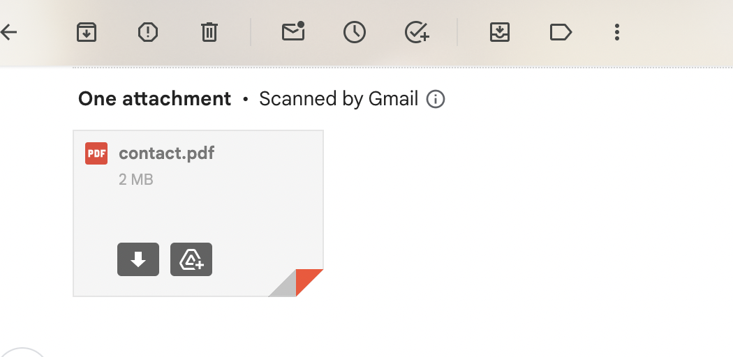 contact pdf attached email