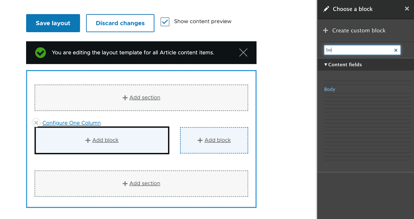 create custom block