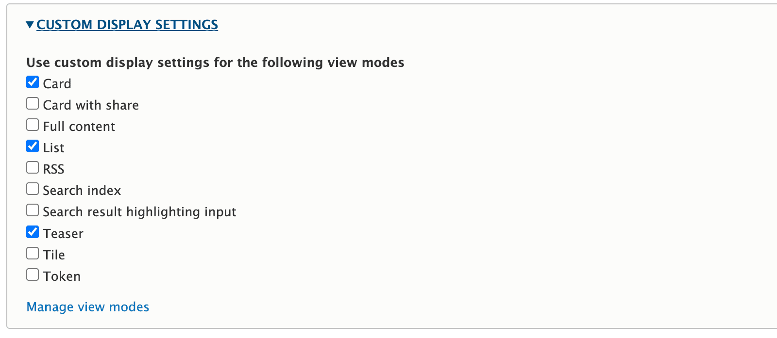 custom display setting