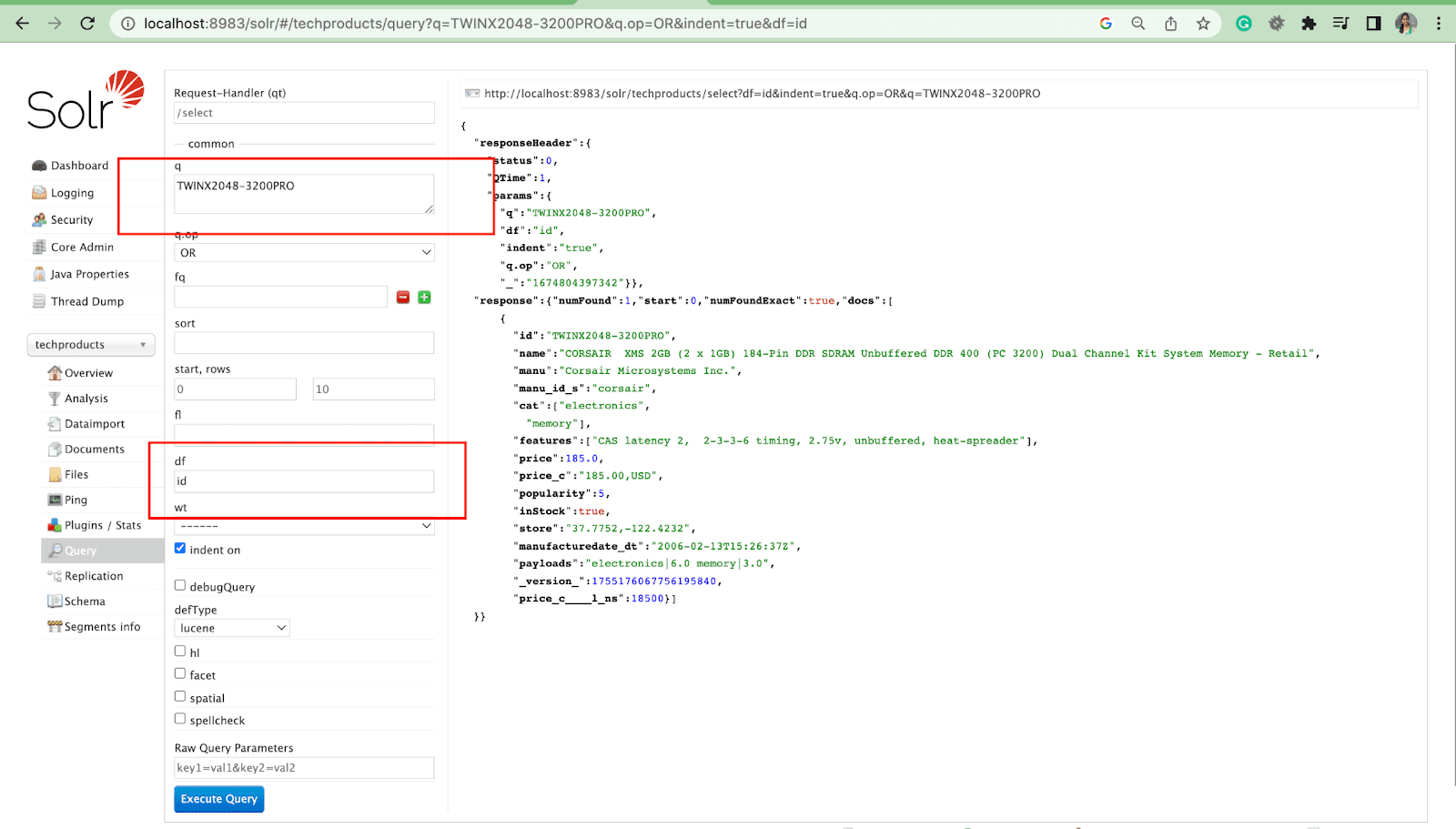 default field parameter