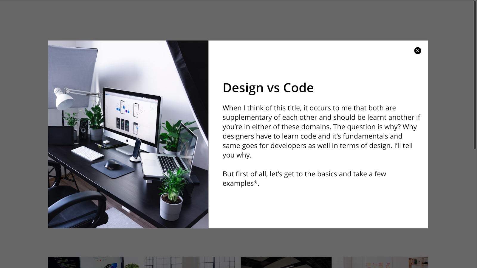design and code
