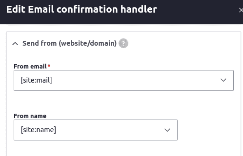 Email Confirmation Handler
