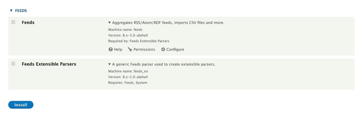 Feeds Module