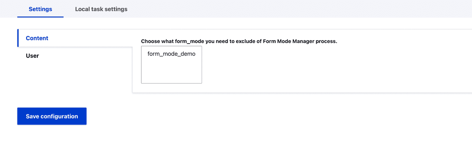 form mode manager