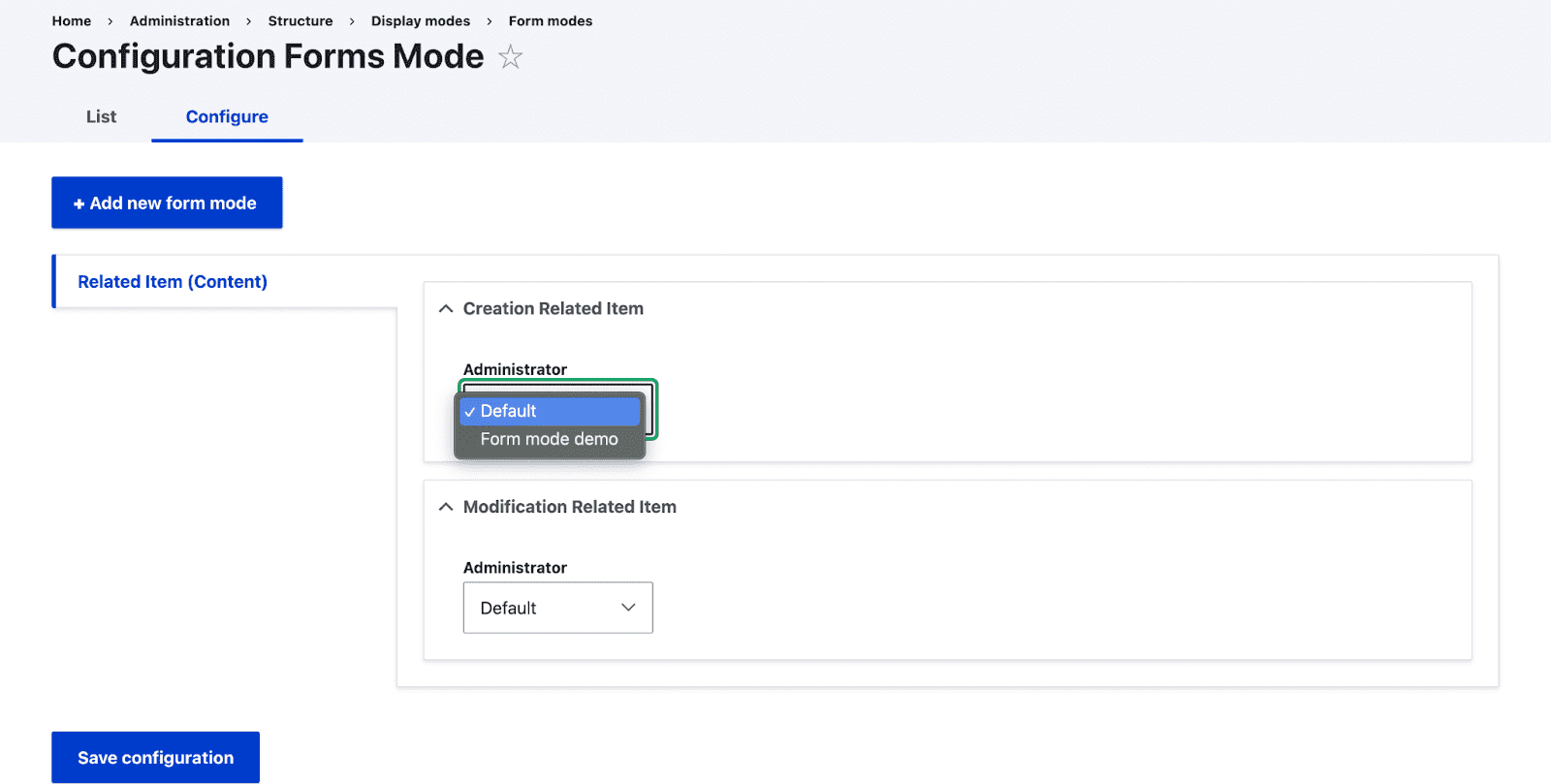 forms module