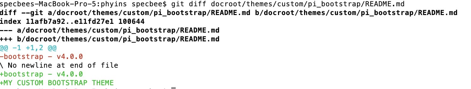 Git diff file name