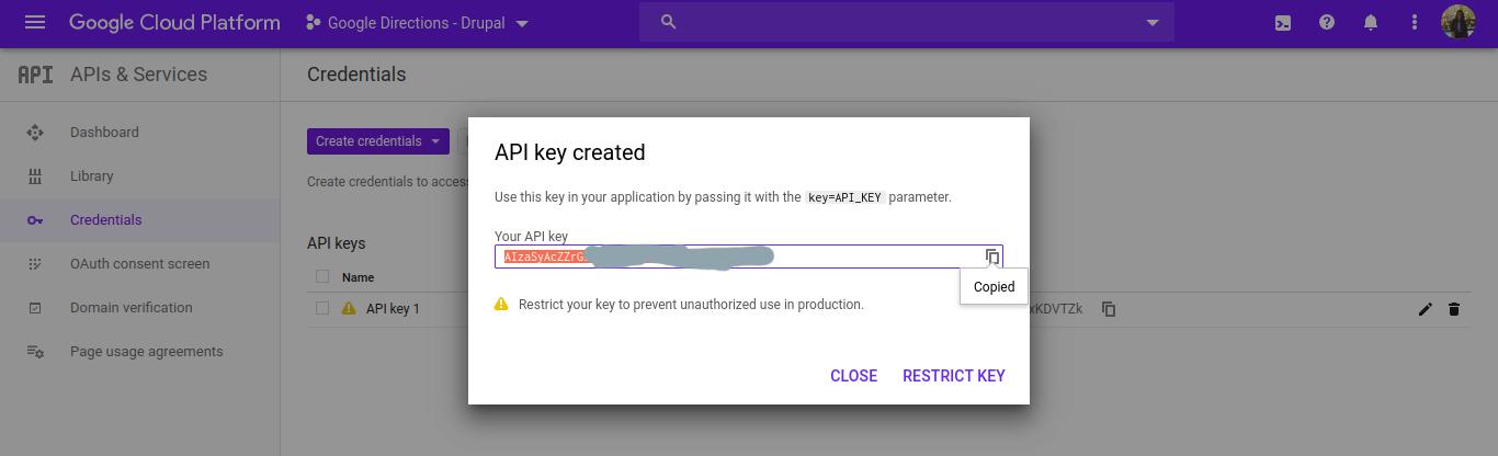 google-direction-module-api-key