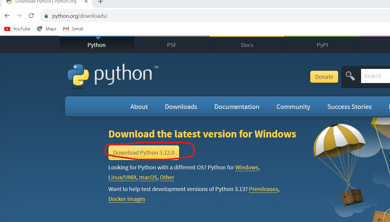 installing python