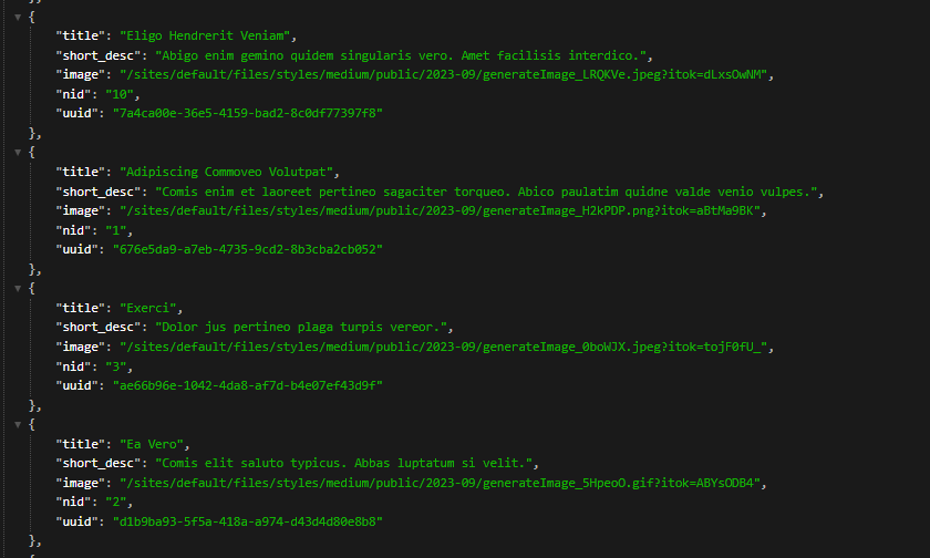 json parameter