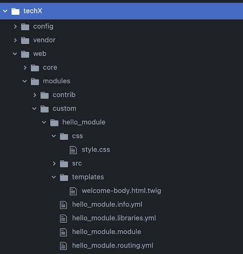 module libraries