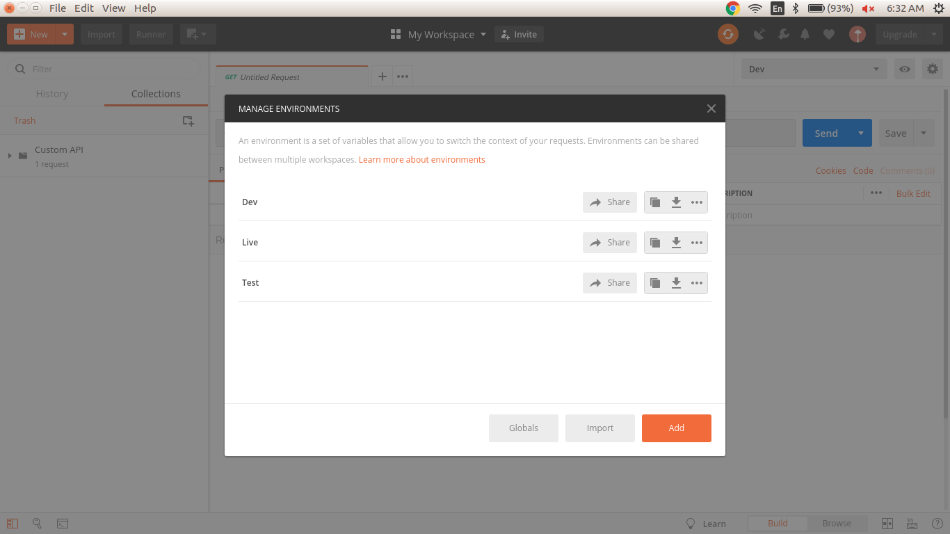 manage environments