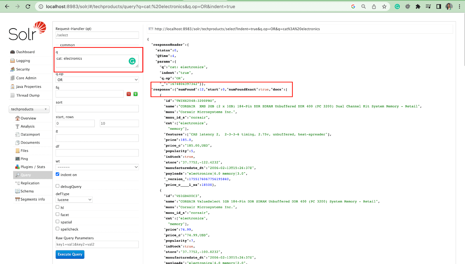 query parameter