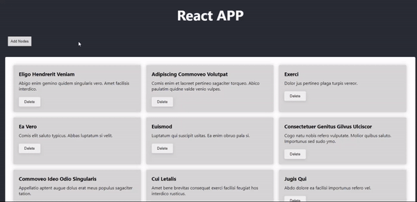 react app final result