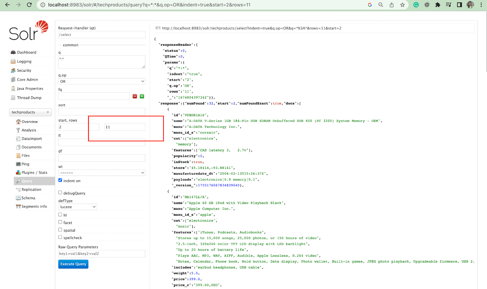 rows-parameter