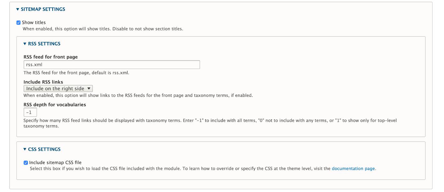 Setting up the XML Sitemap Module