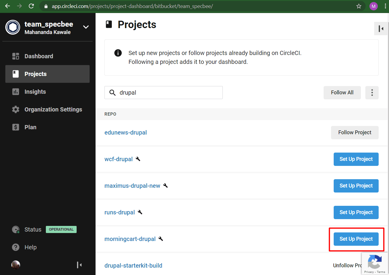 setup drupal project