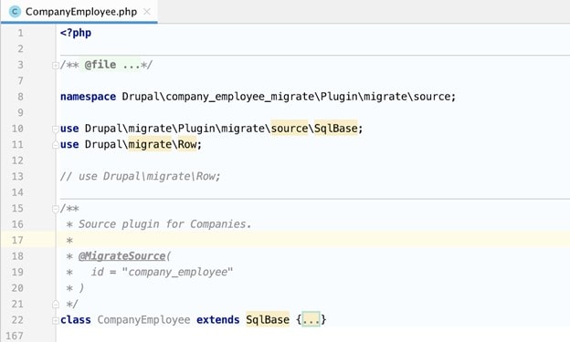 source plugin for migration