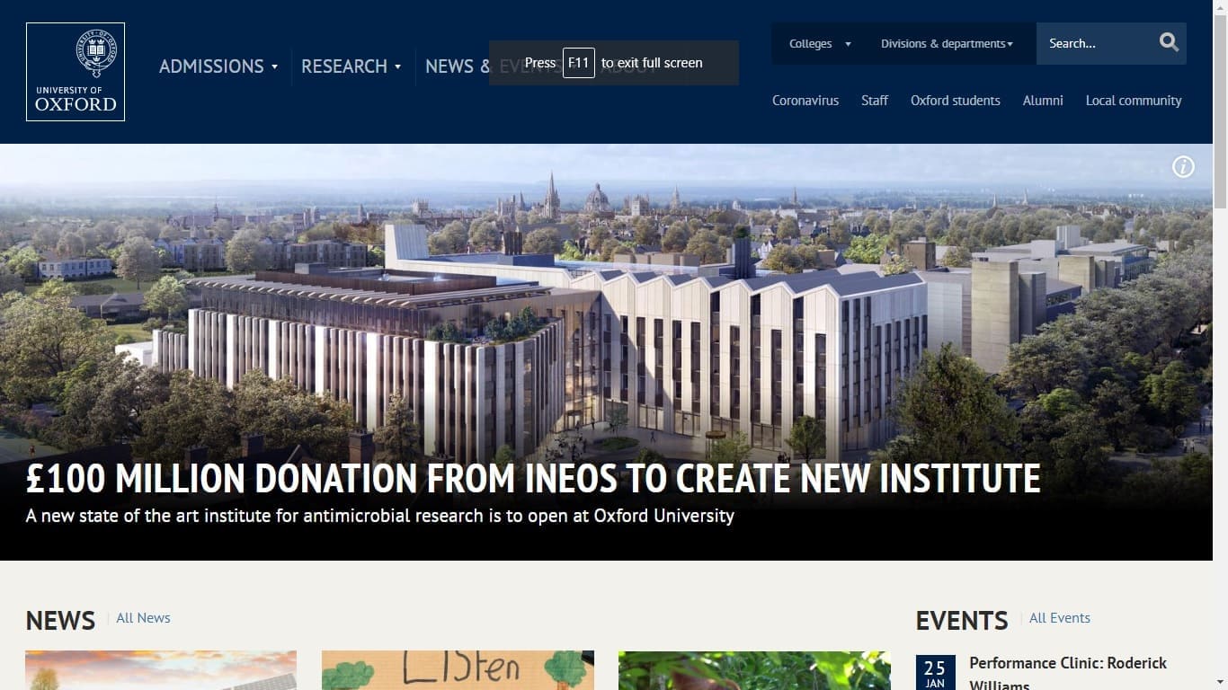 university of oxford