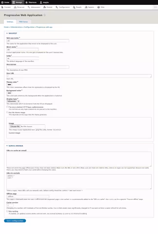 PWA-configuration
