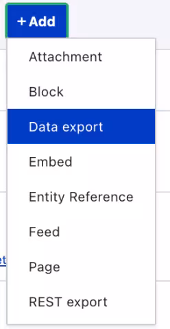 Add Data Export