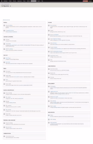 Admin Configuration