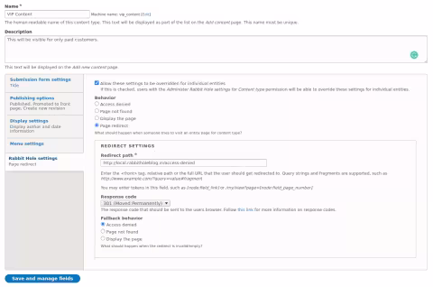 Create VIP Content Type