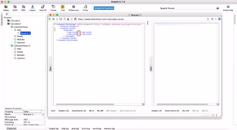 Required test soapUI