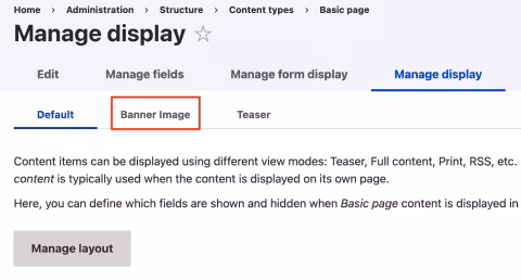 display image banner