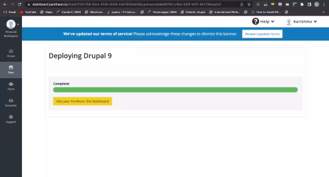 deploying drupal 9