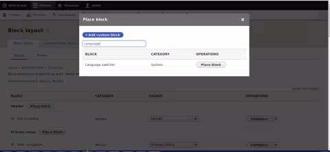 Drupal Language Switcher