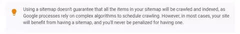 google announcement about sitemap