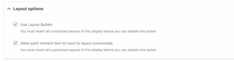 layout option