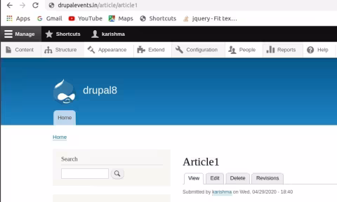 Url Generated