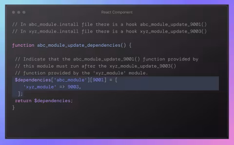 React component