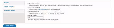 Configure - feed modules