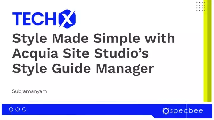 Acquia Site Studio’s Style Guide Manager